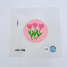 Tulips Round Canvas - KC Needlepoint