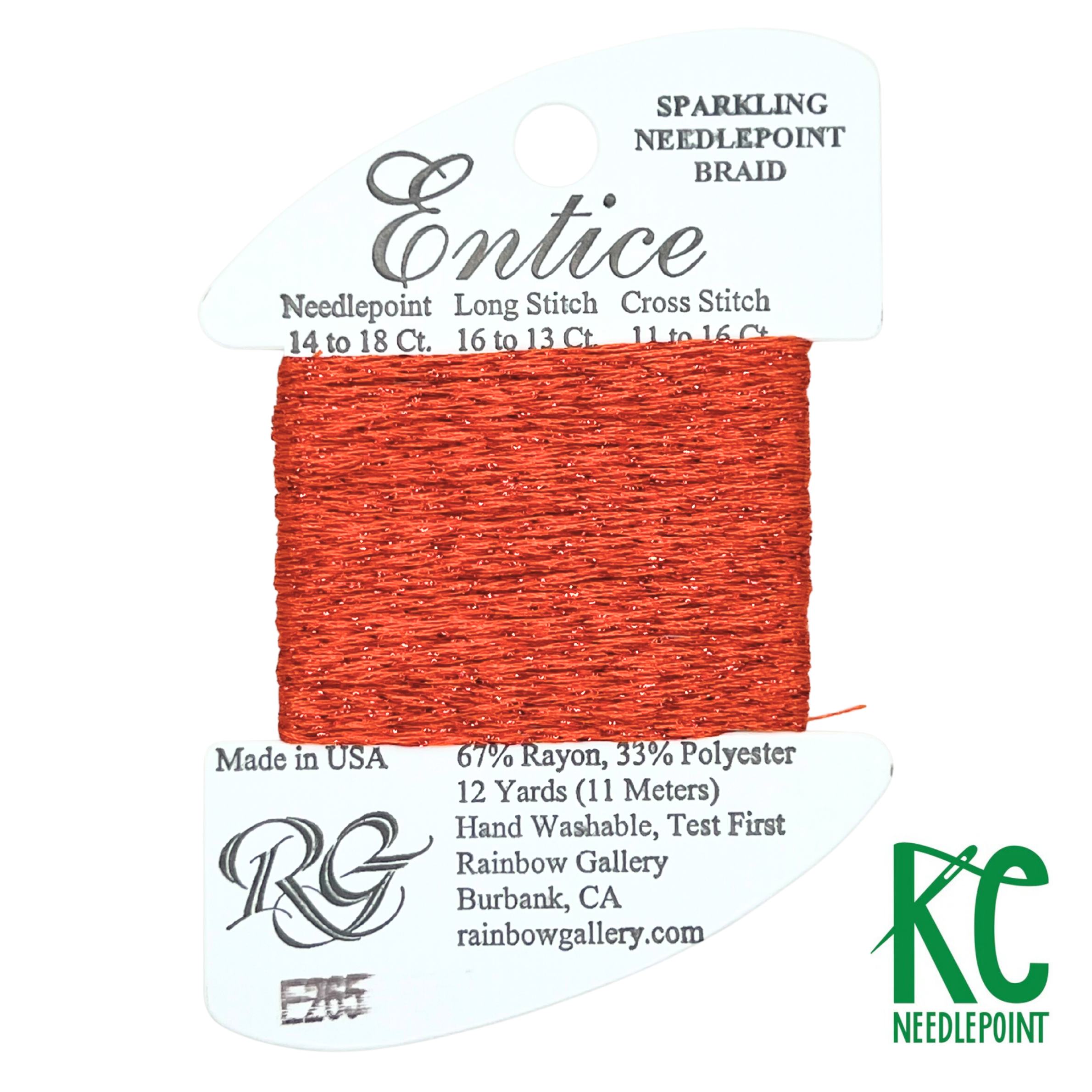 Entice E265 Flame - KC Needlepoint