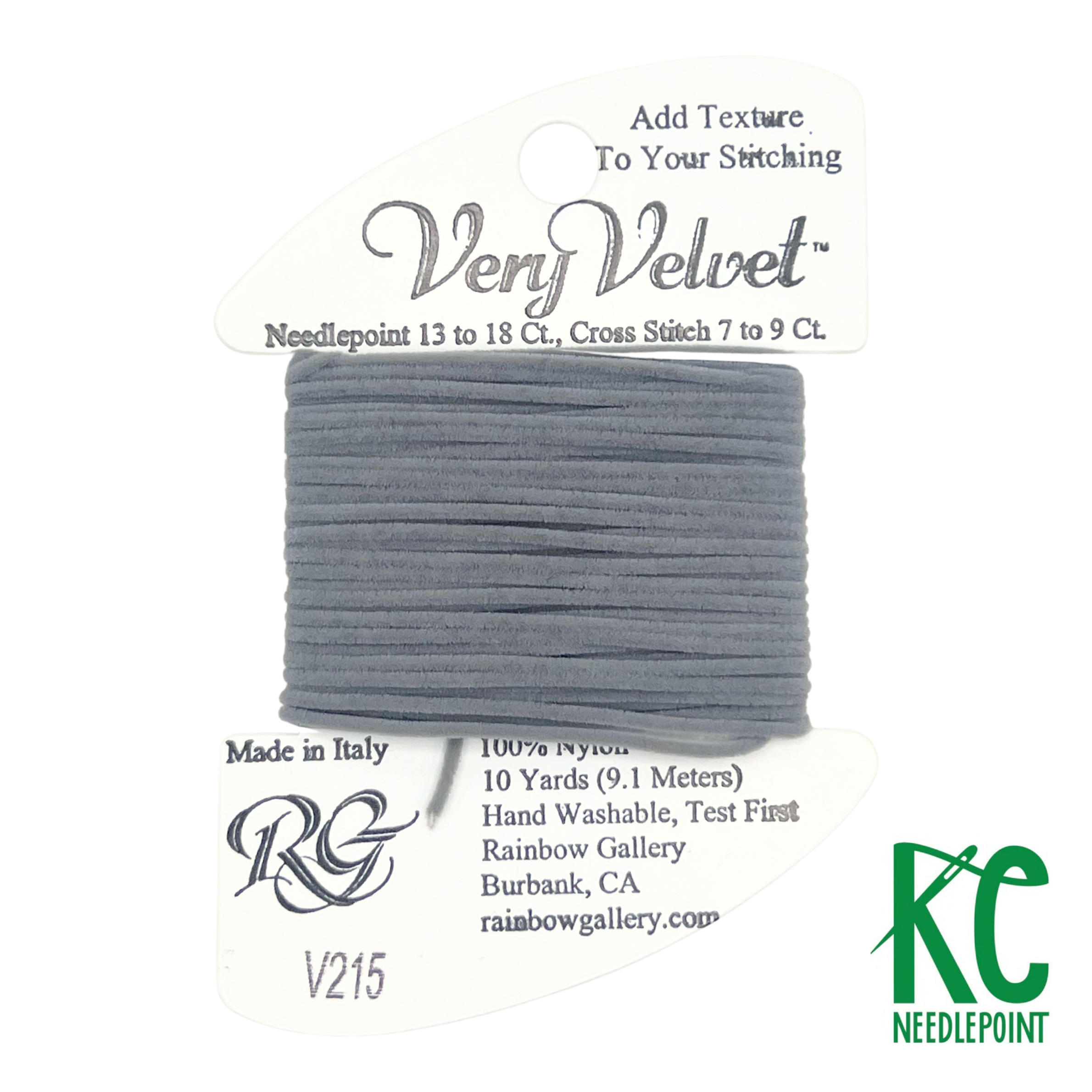 Very Velvet V215 Lite Gray - KC Needlepoint