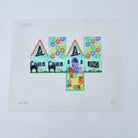 Halloween Cottage with Cats Canvas - KC Needlepoint