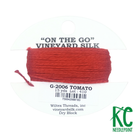 Vineyard Silk Card G2006 Tomato - KC Needlepoint
