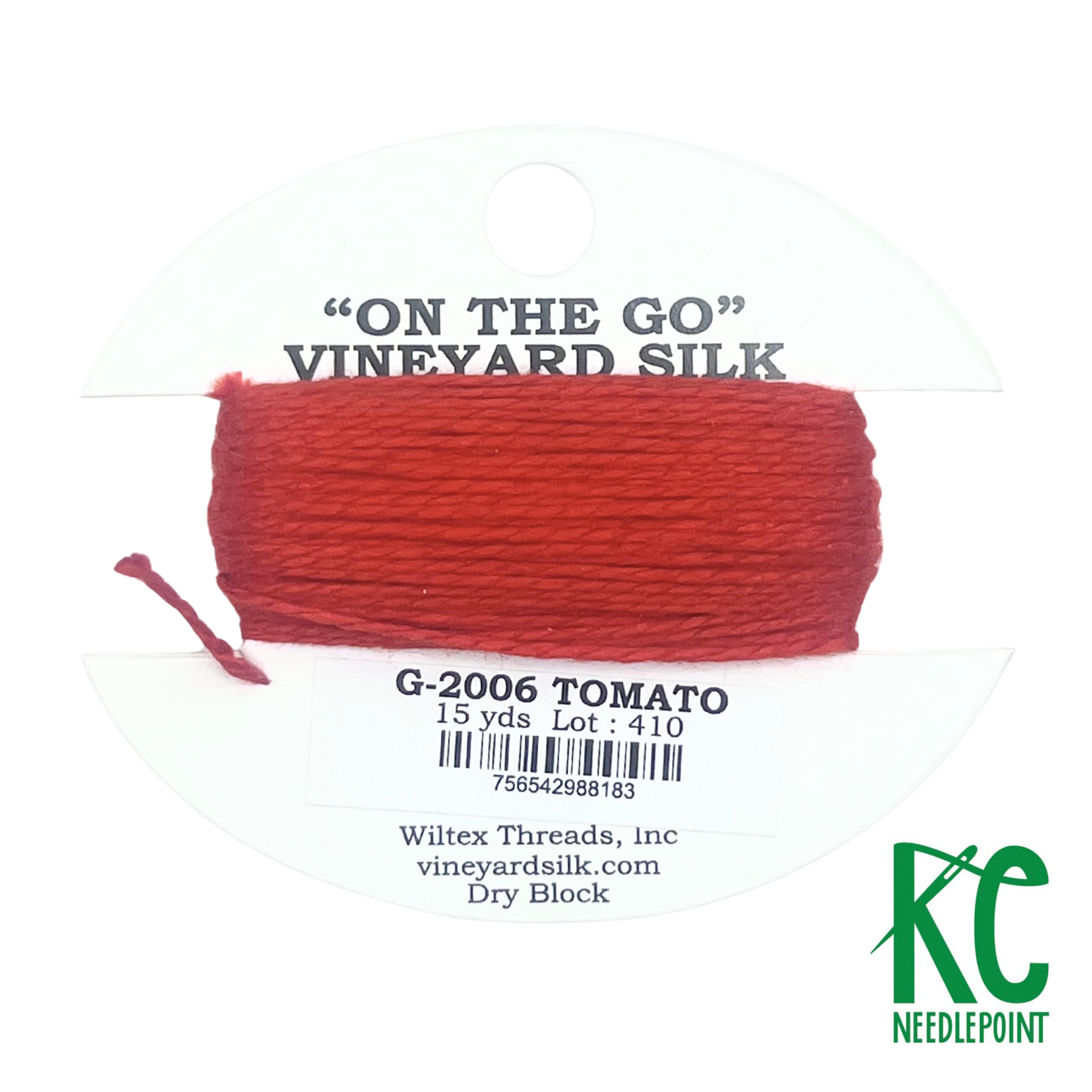 Vineyard Silk Card G2006 Tomato - KC Needlepoint