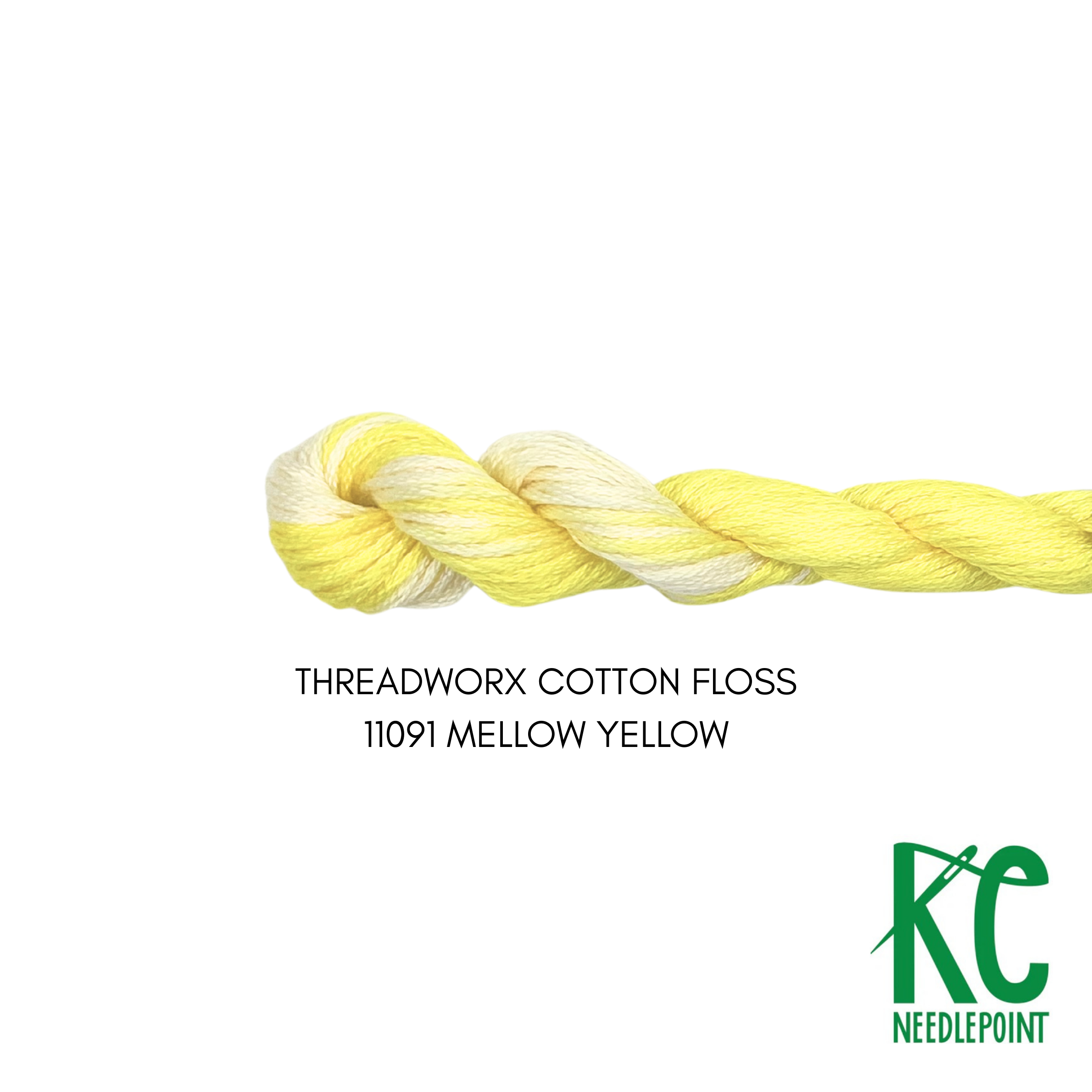 ThreadworX Cotton Floss 11091 Mello Yellow - KC Needlepoint