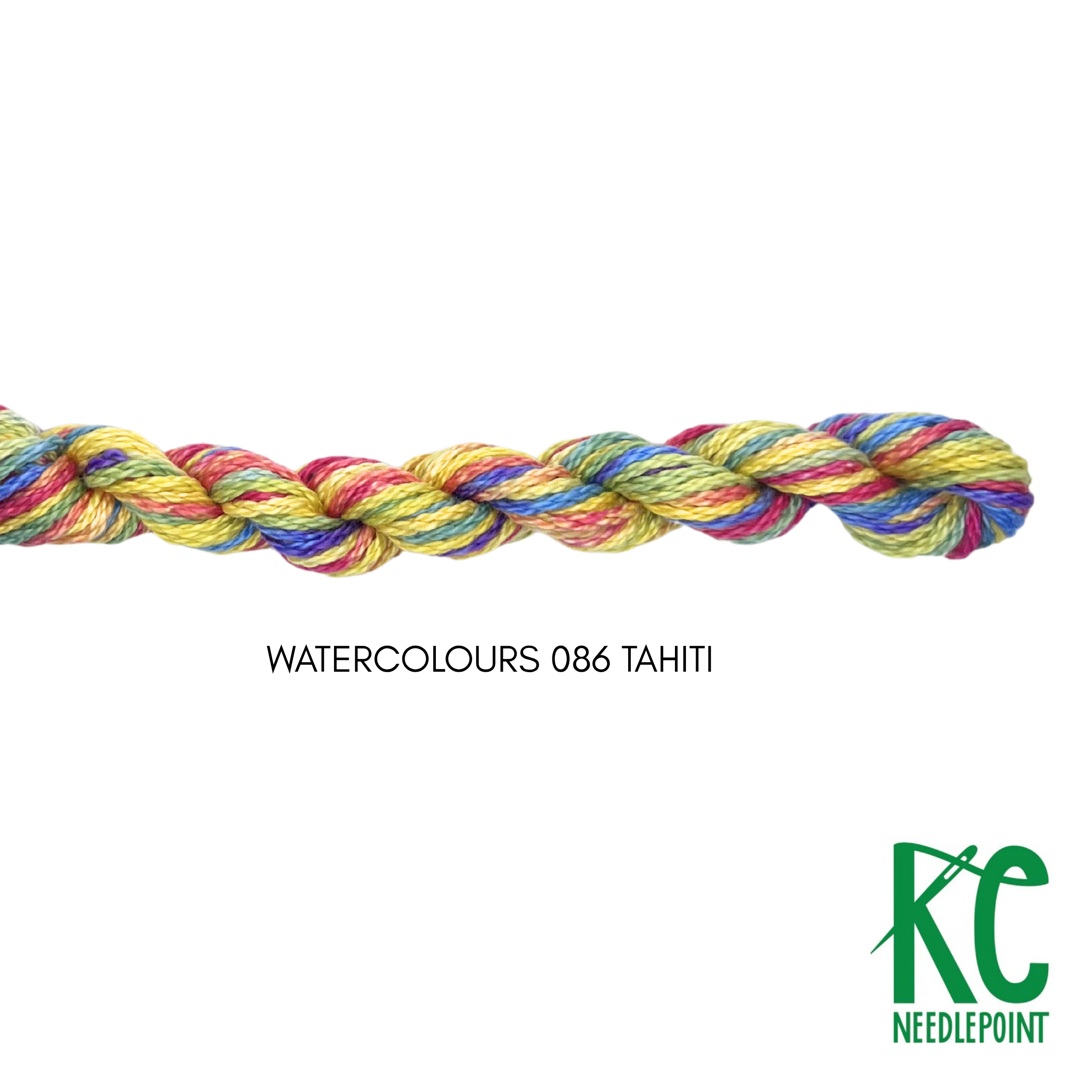 Watercolours 086 Tahiti - KC Needlepoint