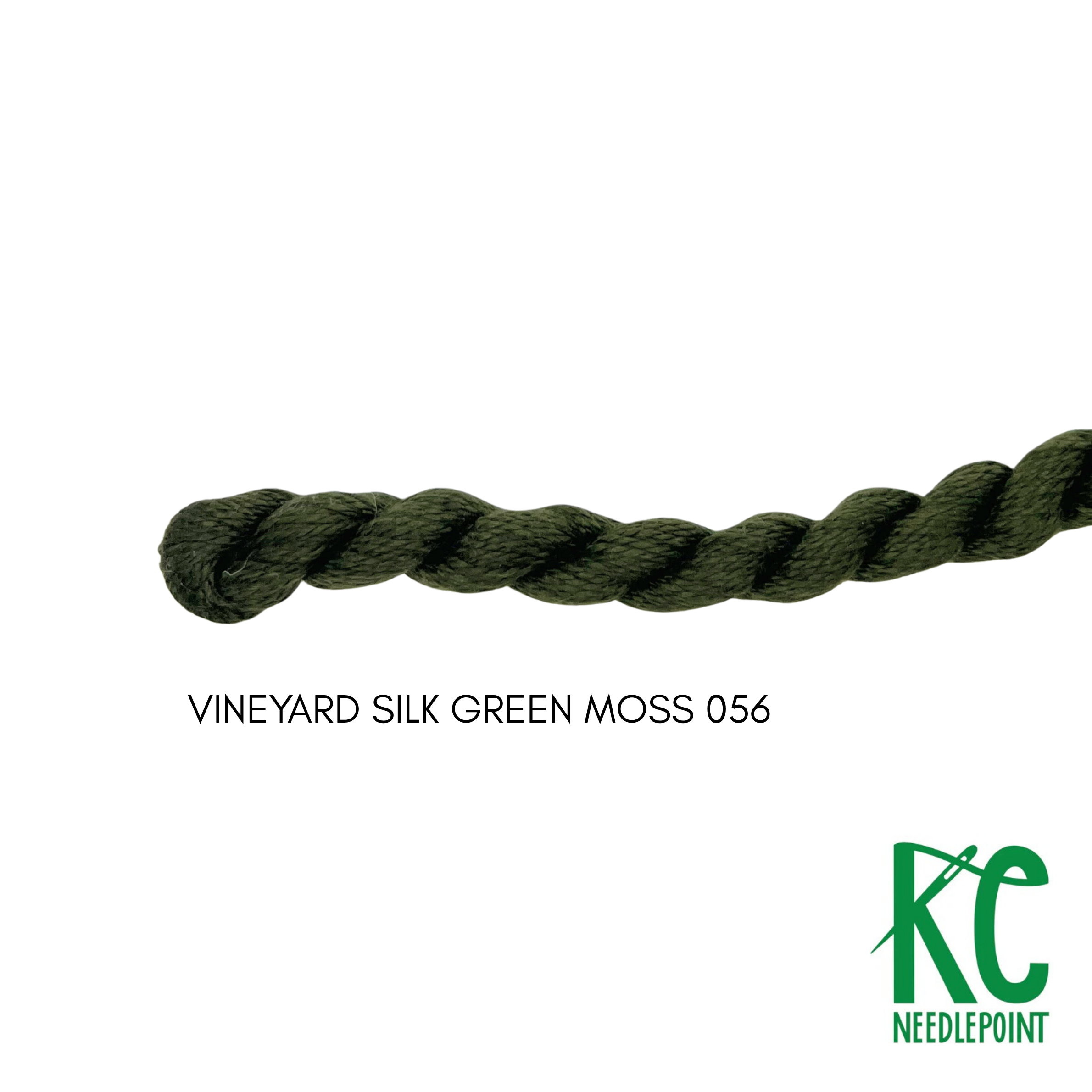 Vineyard Silk Skein C056 Green Moss - KC Needlepoint