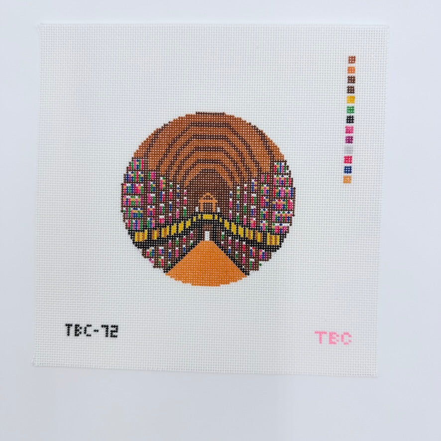 Dublin Library Canvas - KC Needlepoint