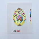Flower Basket on Yellow Faberge Egg Canvas - KC Needlepoint