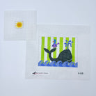 Whale and Bird Tooth Fairy Pillow Canvas - KC Needlepoint