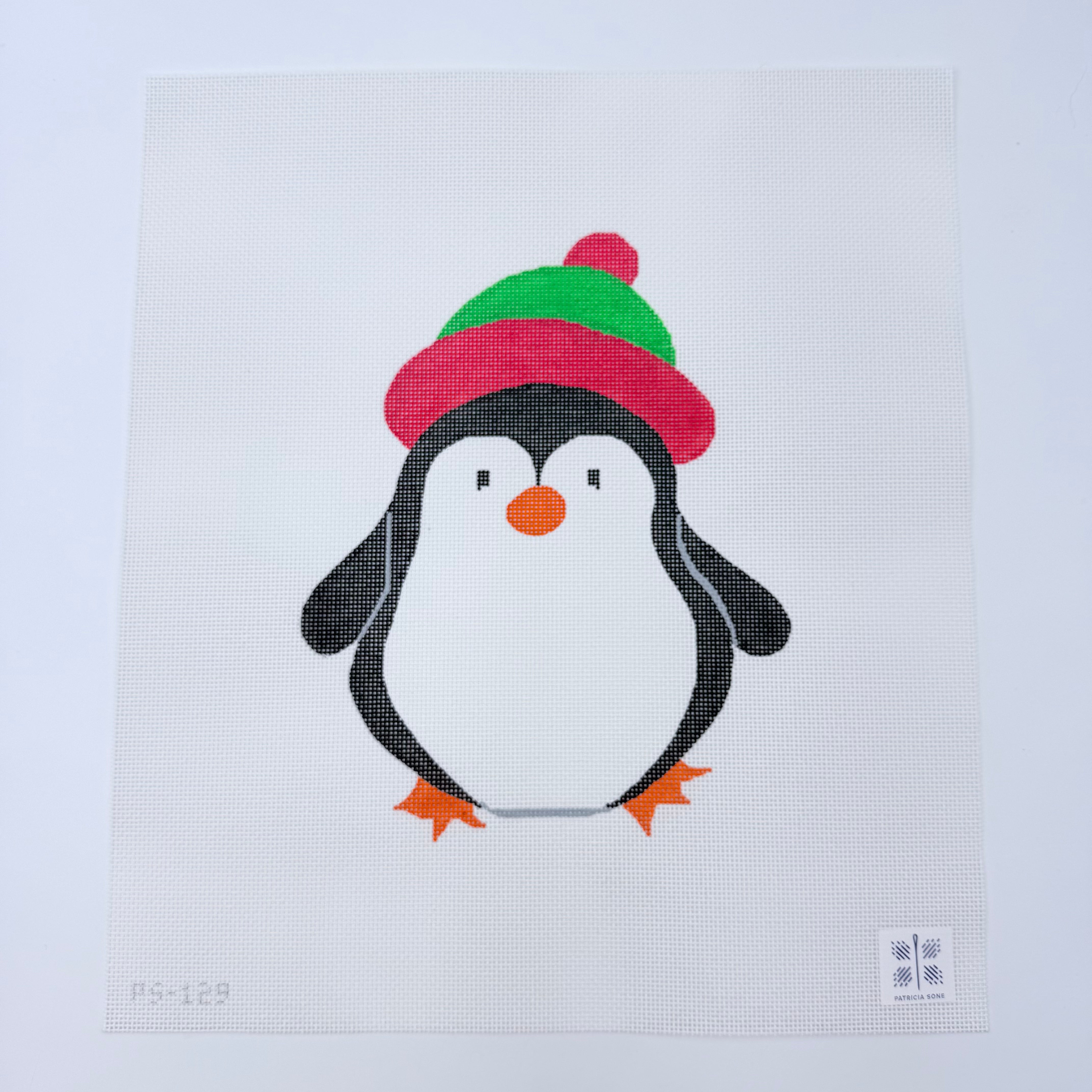 Standing Penguin Canvas - KC Needlepoint
