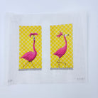 Flamingos with Feathers Eyeglass Case Canvas - KC Needlepoint