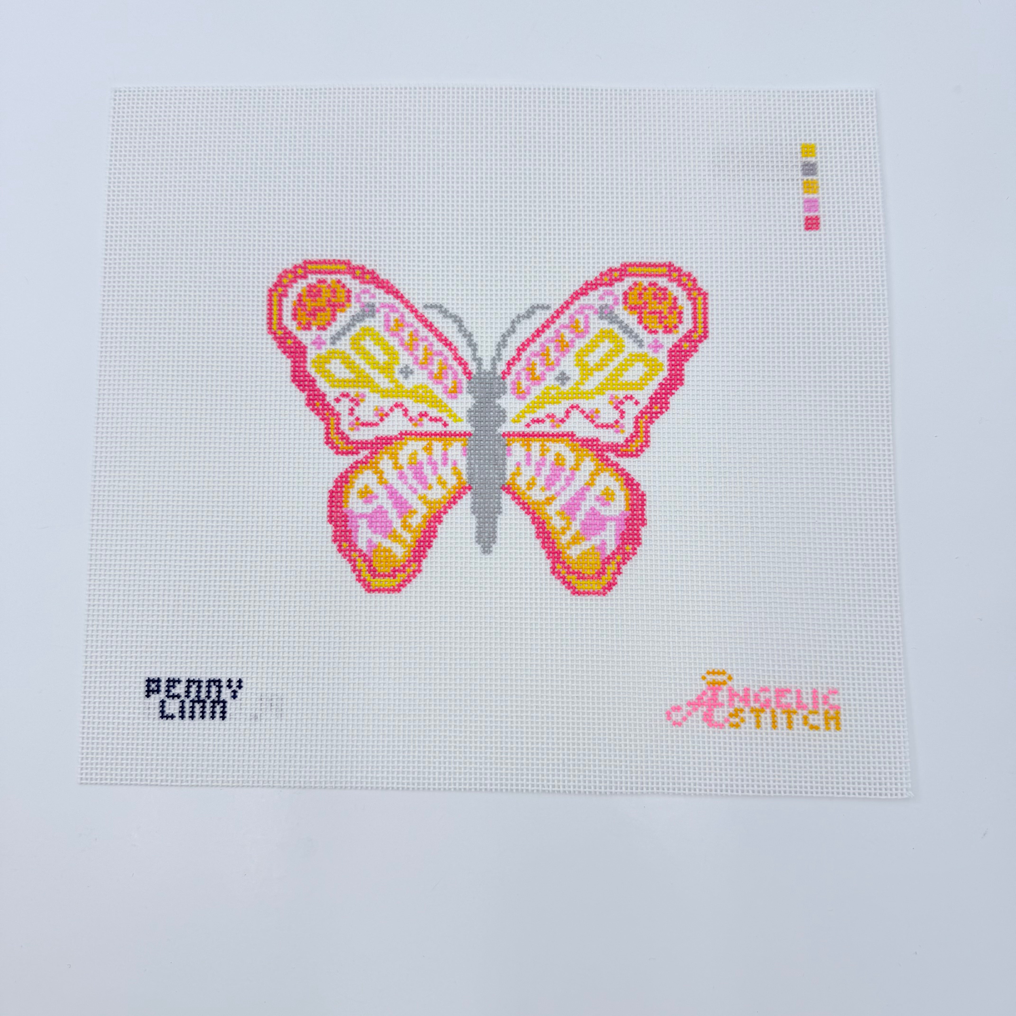 Groovy Butterfly Canvas - KC Needlepoint