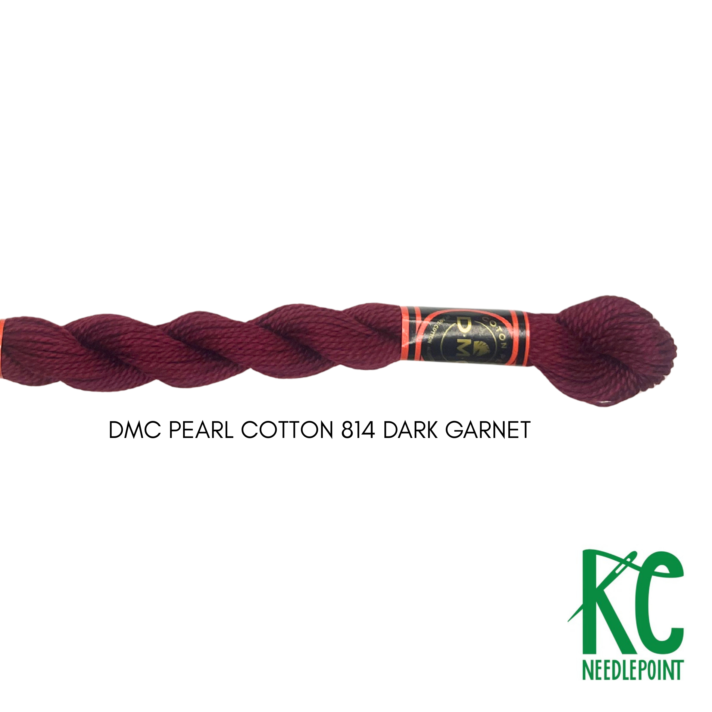 DMC 3 Pearl Cotton 814 Dark Garnet - KC Needlepoint