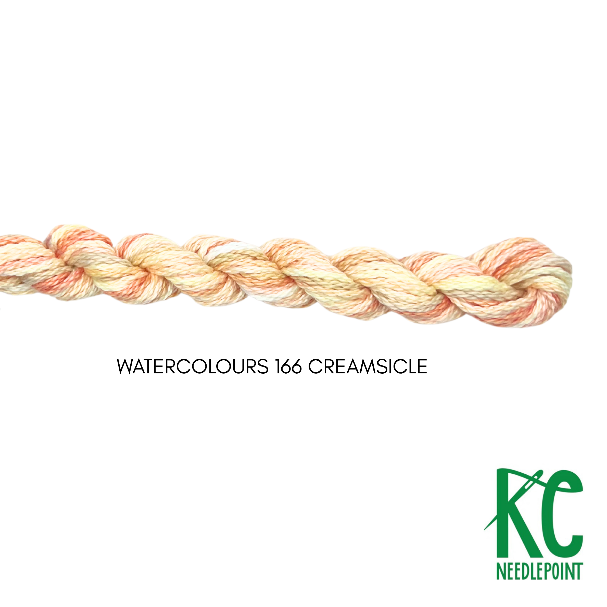 Watercolours 166 Creamsicle - KC Needlepoint