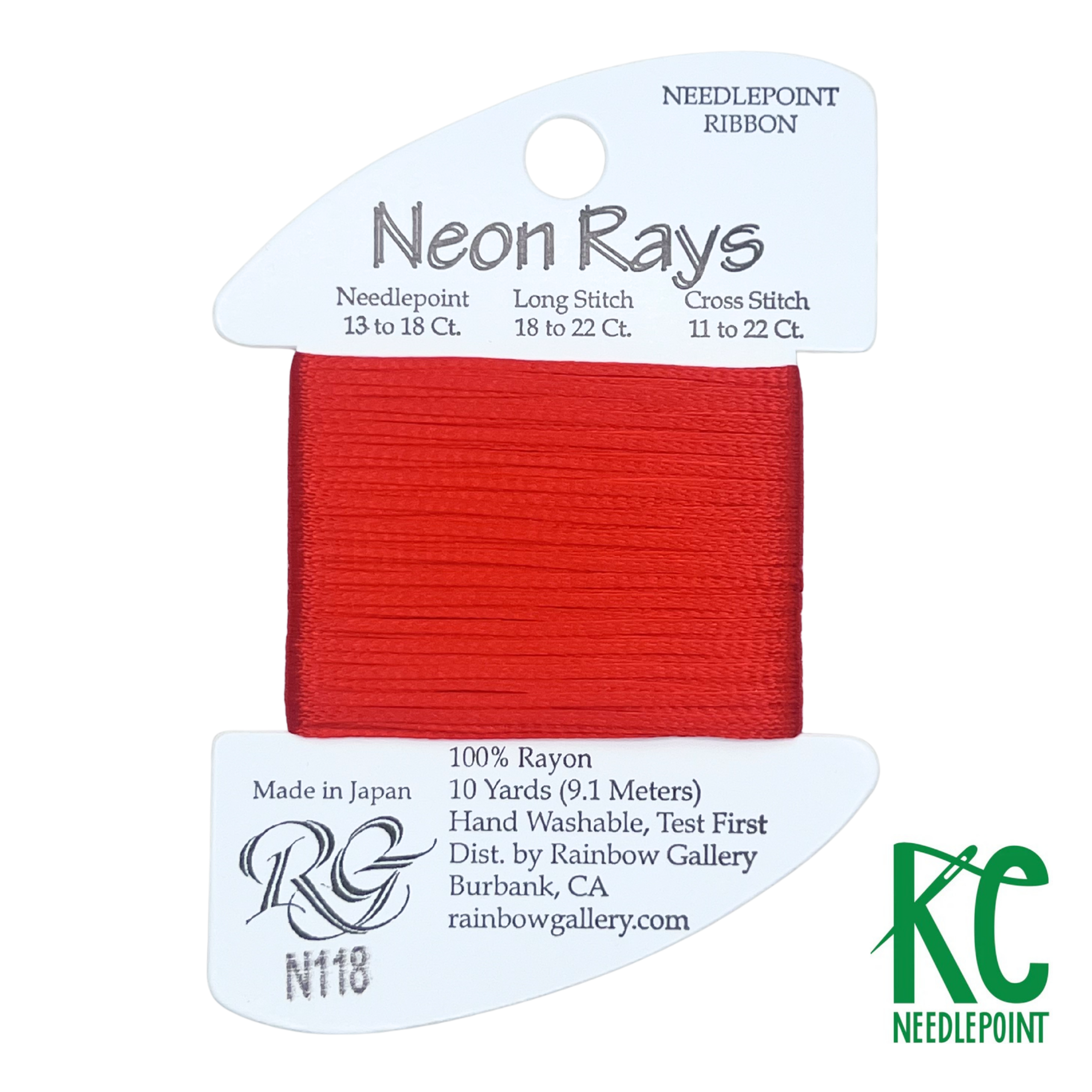 Neon Rays N118 Christmas Red - KC Needlepoint