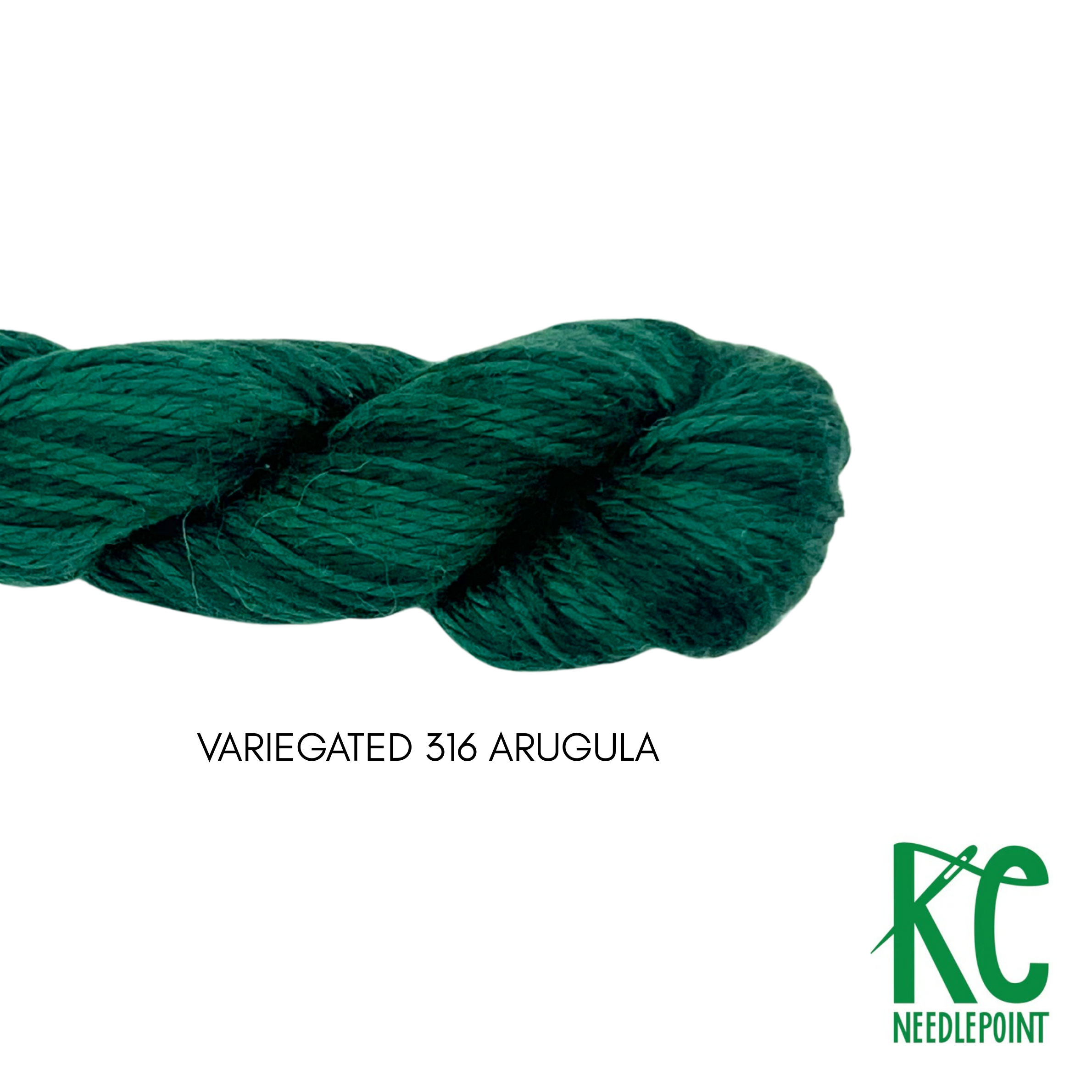 Pepper Pot Silk Variegated Skein 316 Arugula - KC Needlepoint