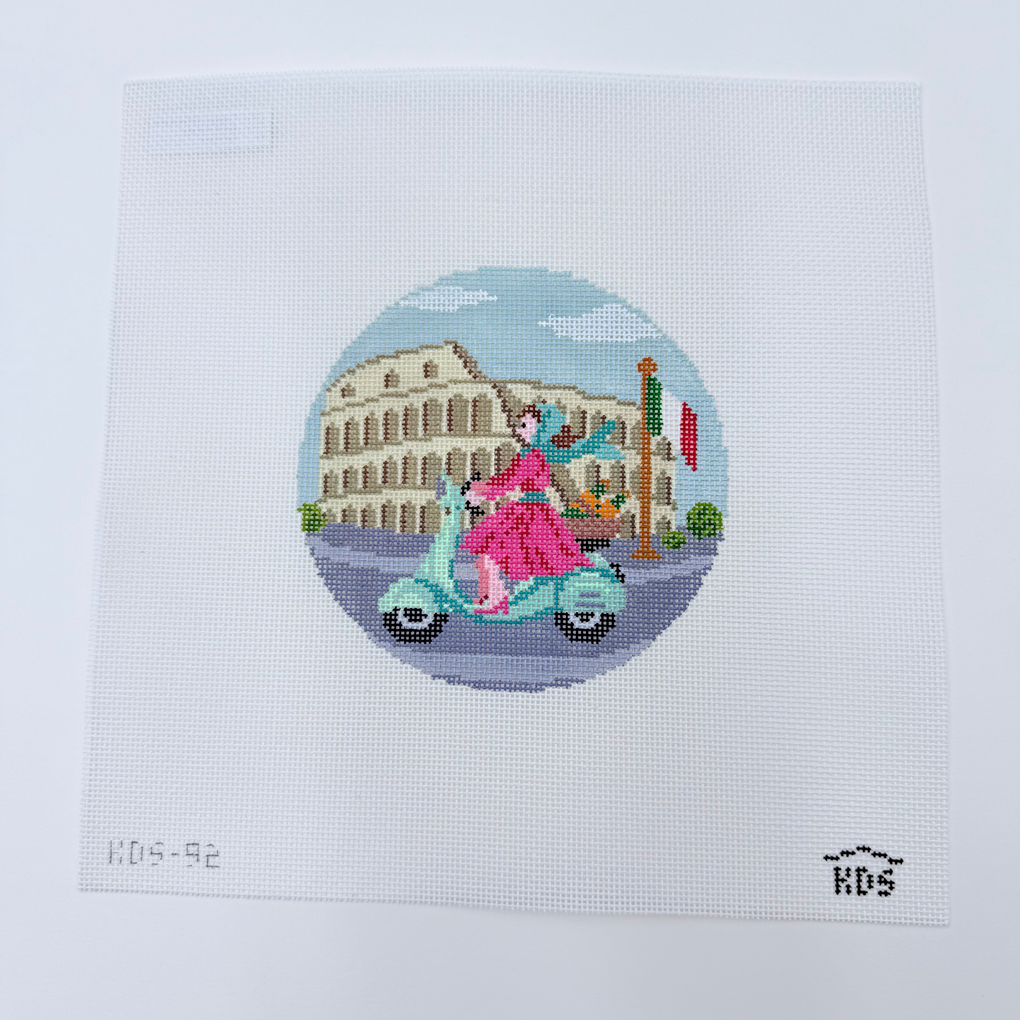 Betty Loves Roma Canvas - KC Needlepoint