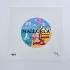 Mallorca Travel Round Canvas - KC Needlepoint