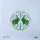 Woodland Rabbits Round Canvas - KC Needlepoint