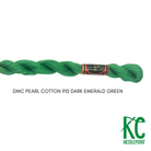 DMC 3 Pearl Cotton 910</br>Dark Emerald Green - KC Needlepoint