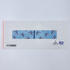 Blue Palm Key Fob Canvas - KC Needlepoint