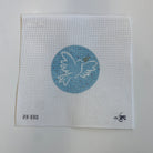 Blue Dove  Round Canvas - KC Needlepoint