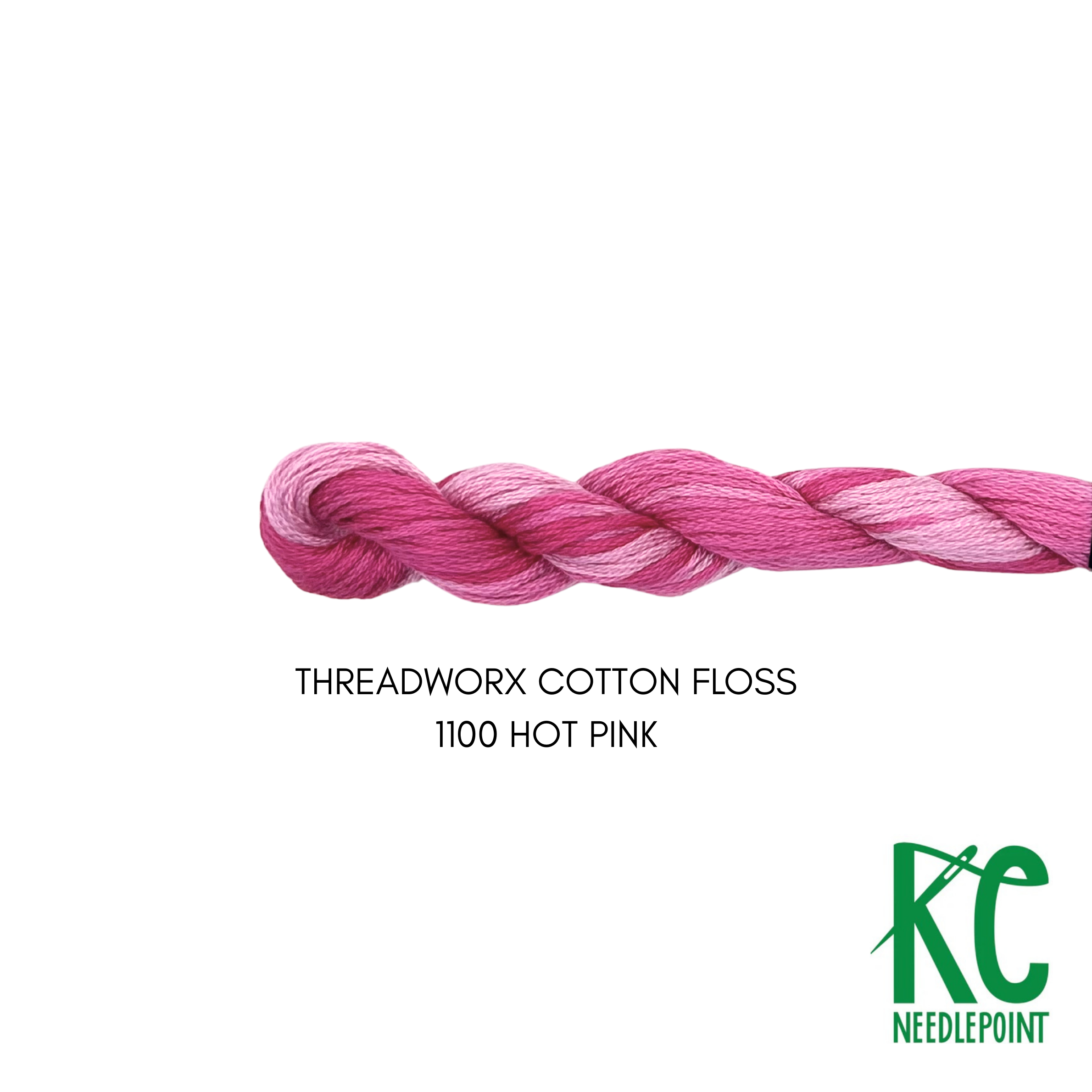 ThreadworX Cotton Floss 1100 Hot Pink - KC Needlepoint