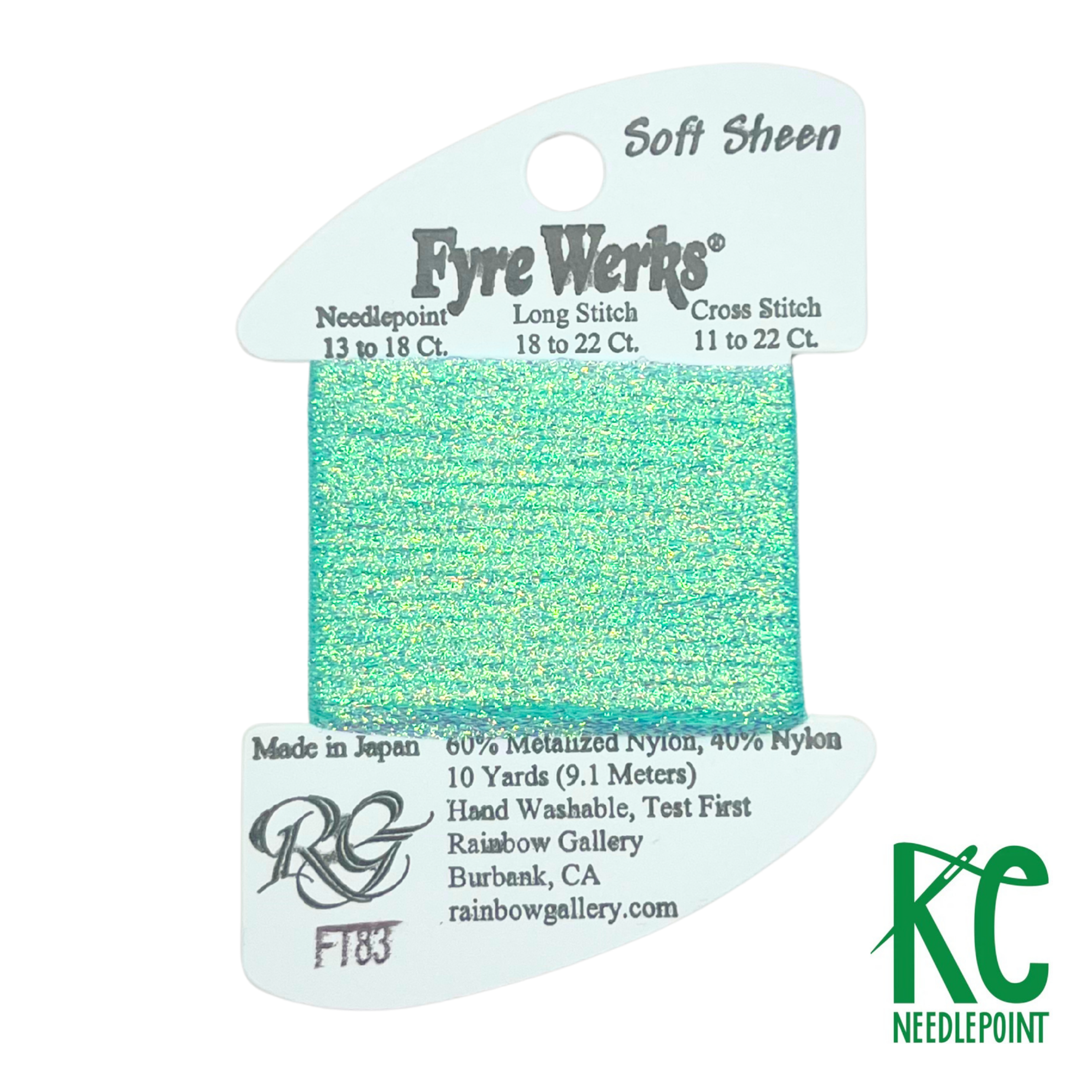 Fyre Werks Soft Sheen FT83 Mint Pearl - KC Needlepoint