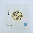 Lawyer Round Canvas - KC Needlepoint