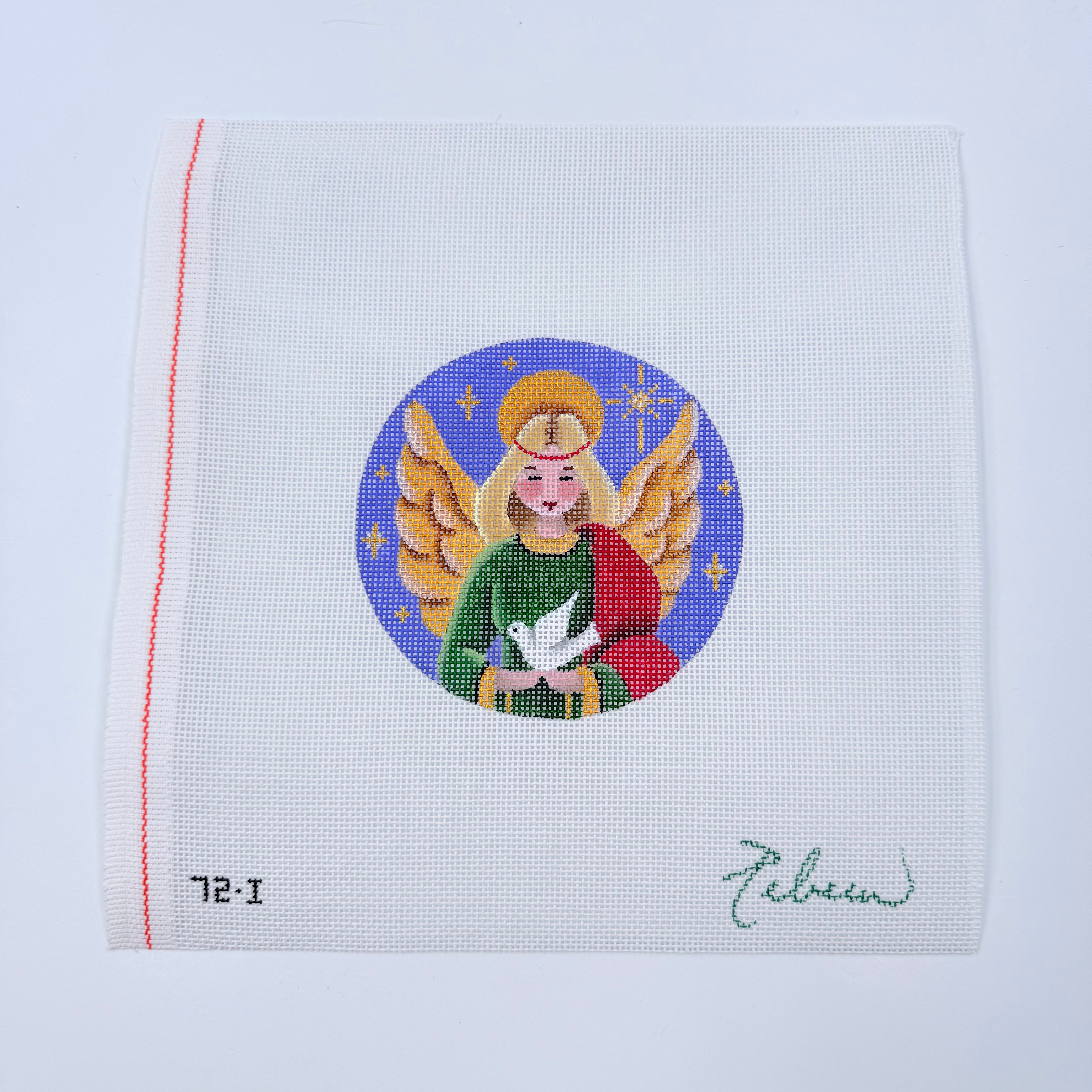 Dove Angel Canvas - KC Needlepoint