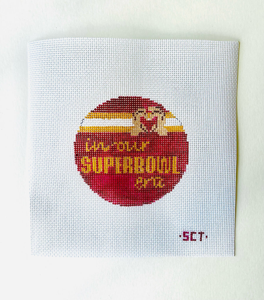 in our Super Bowl era Canvas - KC Needlepoint