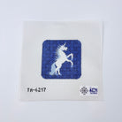 White Unicorn Square Needlepoint Canvas - KC Needlepoint
