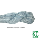 Pepper Pot Silk Variegated Skein 311 Sky Diving - KC Needlepoint