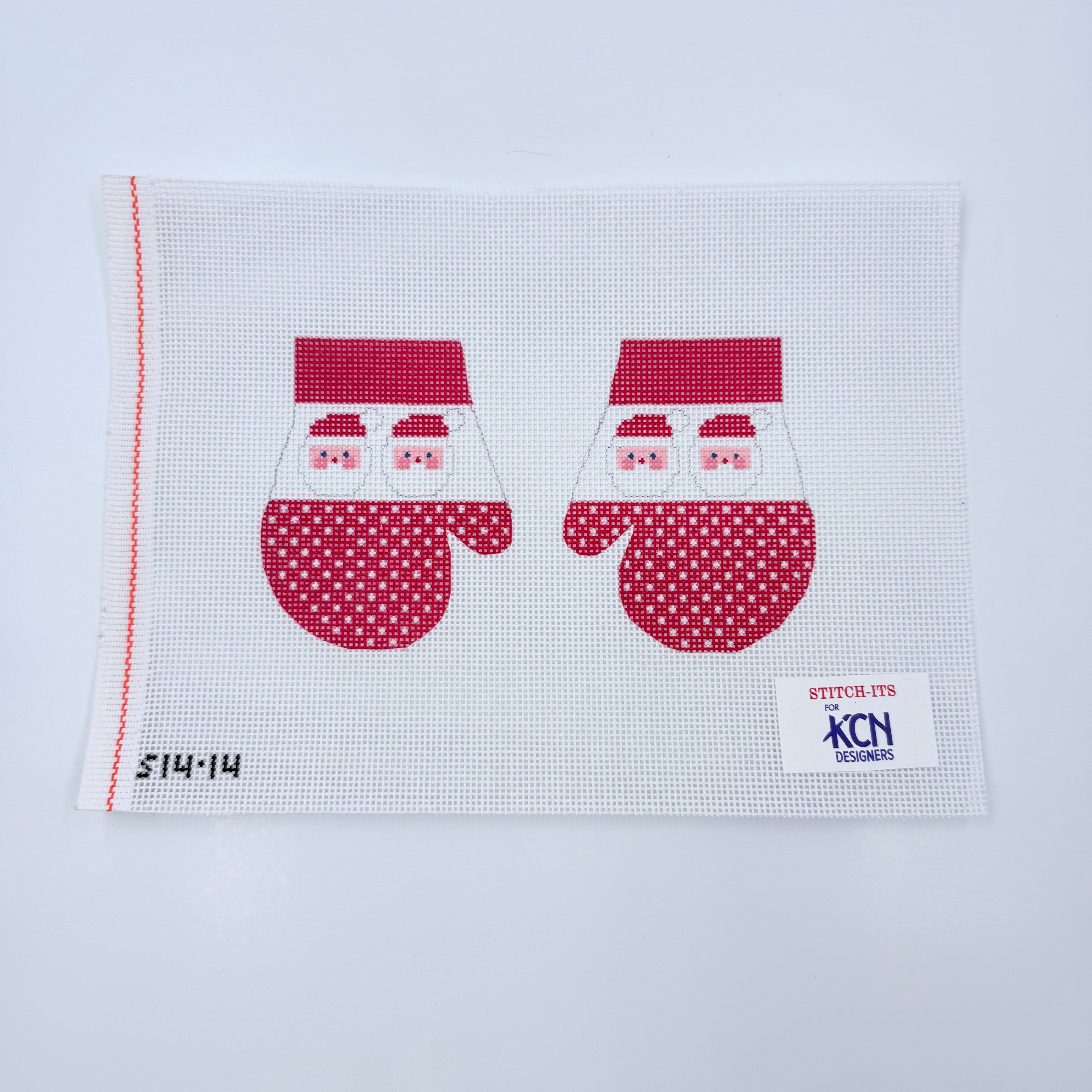 Santa Mittens - KC Needlepoint