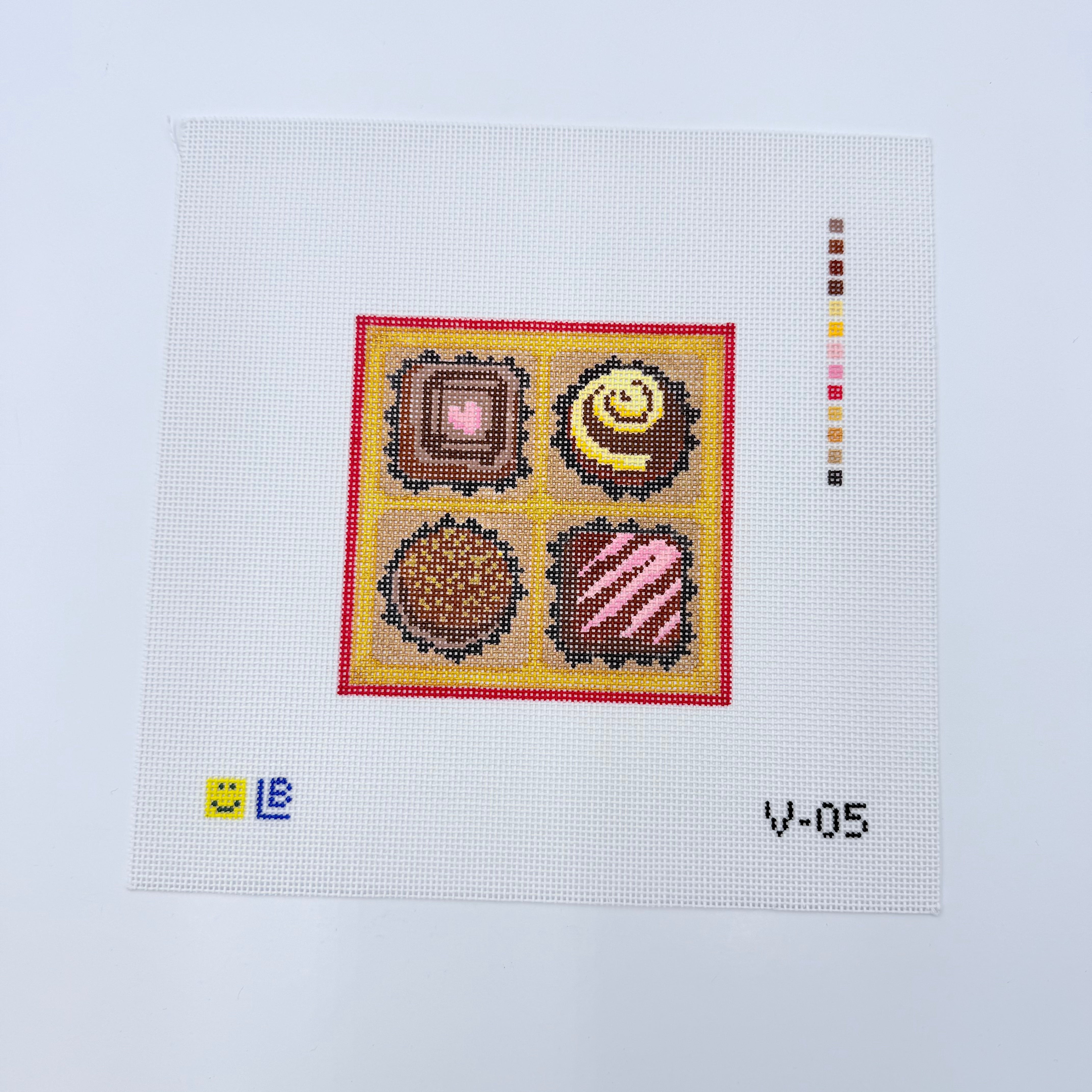 Box of Chocolates Canvas - KC Needlepoint