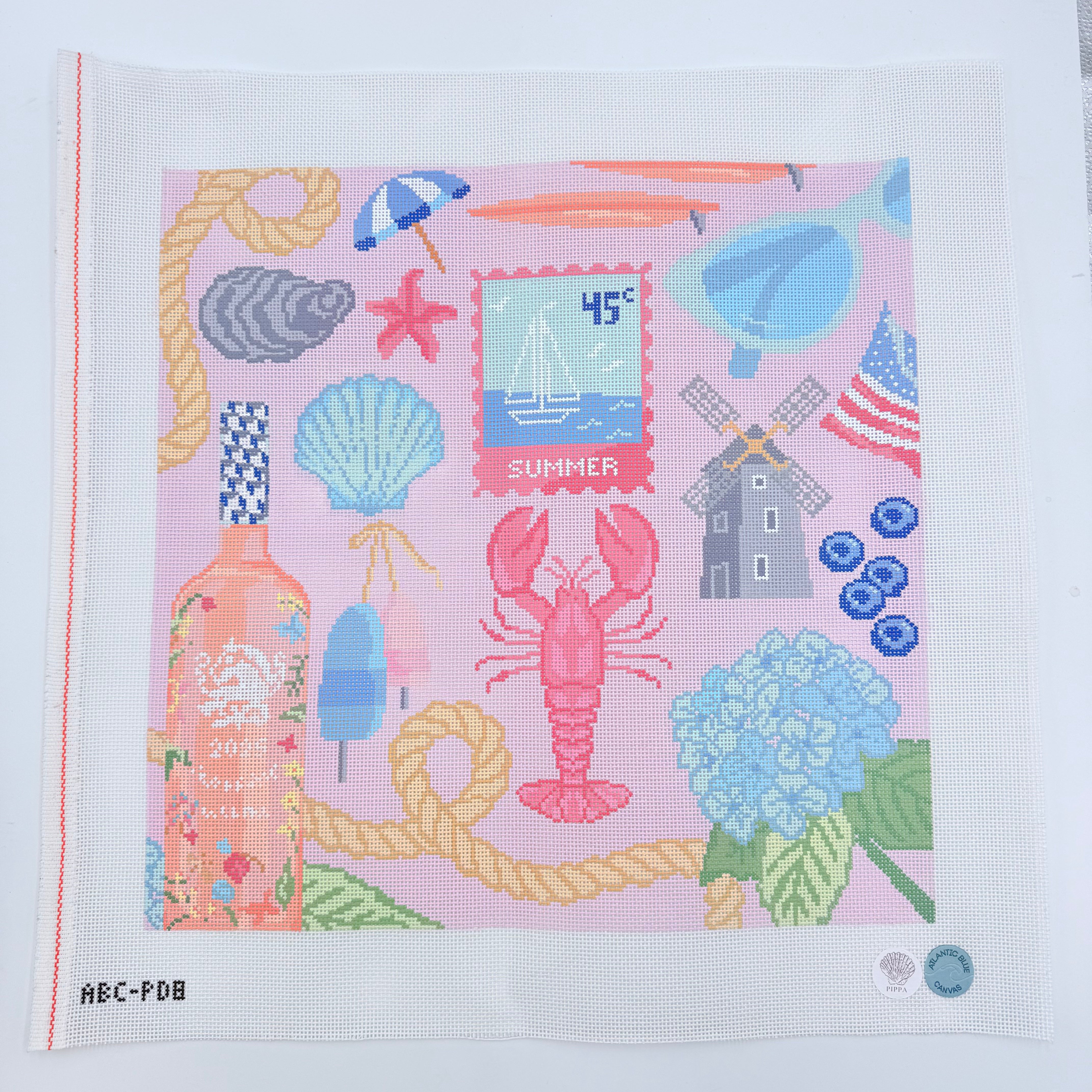 New England Summer Canvas - KC Needlepoint