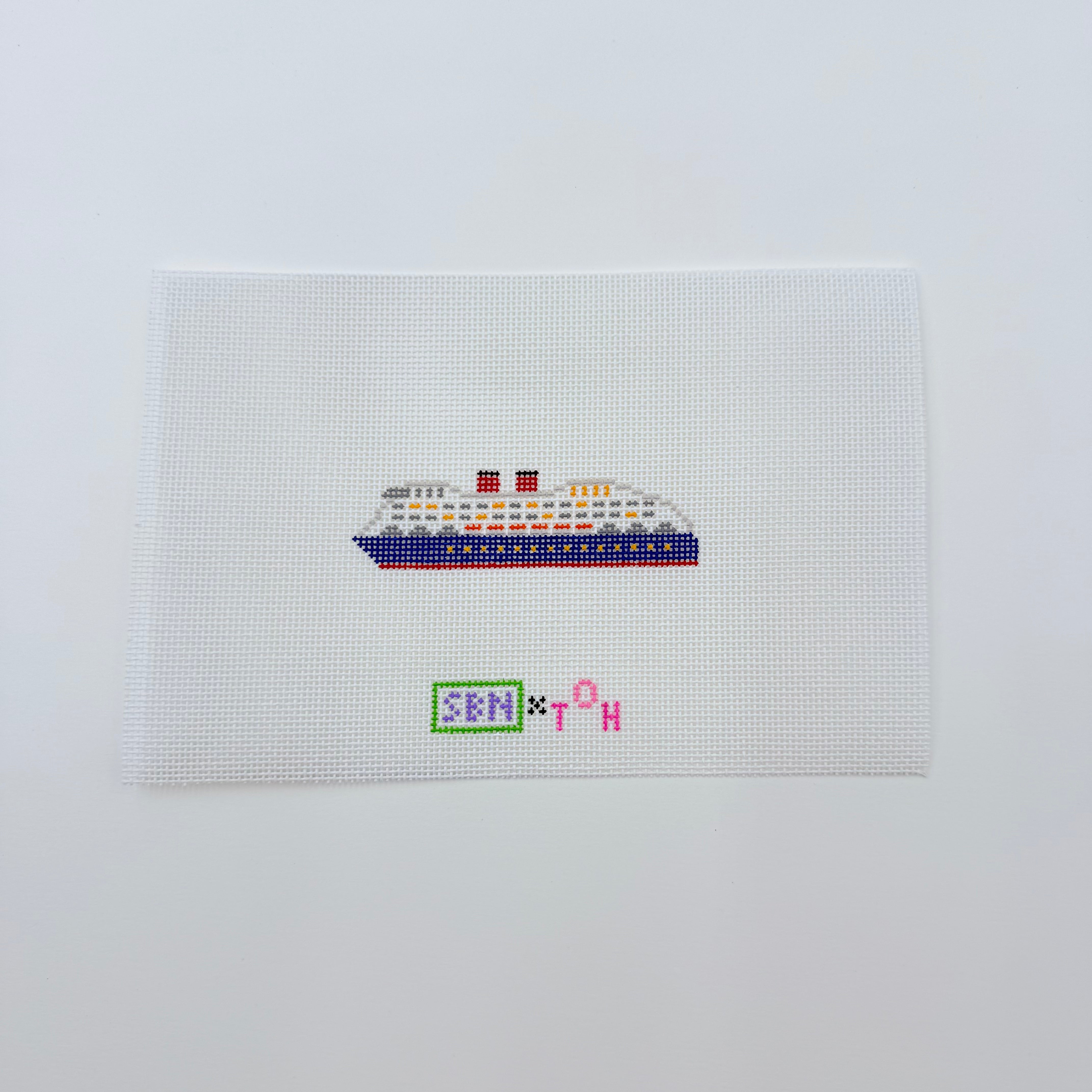 Cruise Ship Mini Canvas - KC Needlepoint