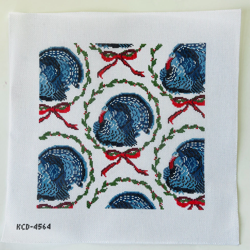 Blue Ribbon Turkey Canvas - KC Needlepoint