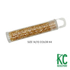 Size 14/15 Seed Beads 4 Gold - KC Needlepoint
