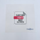 Saving PDFs Not Lives Canvas - KC Needlepoint