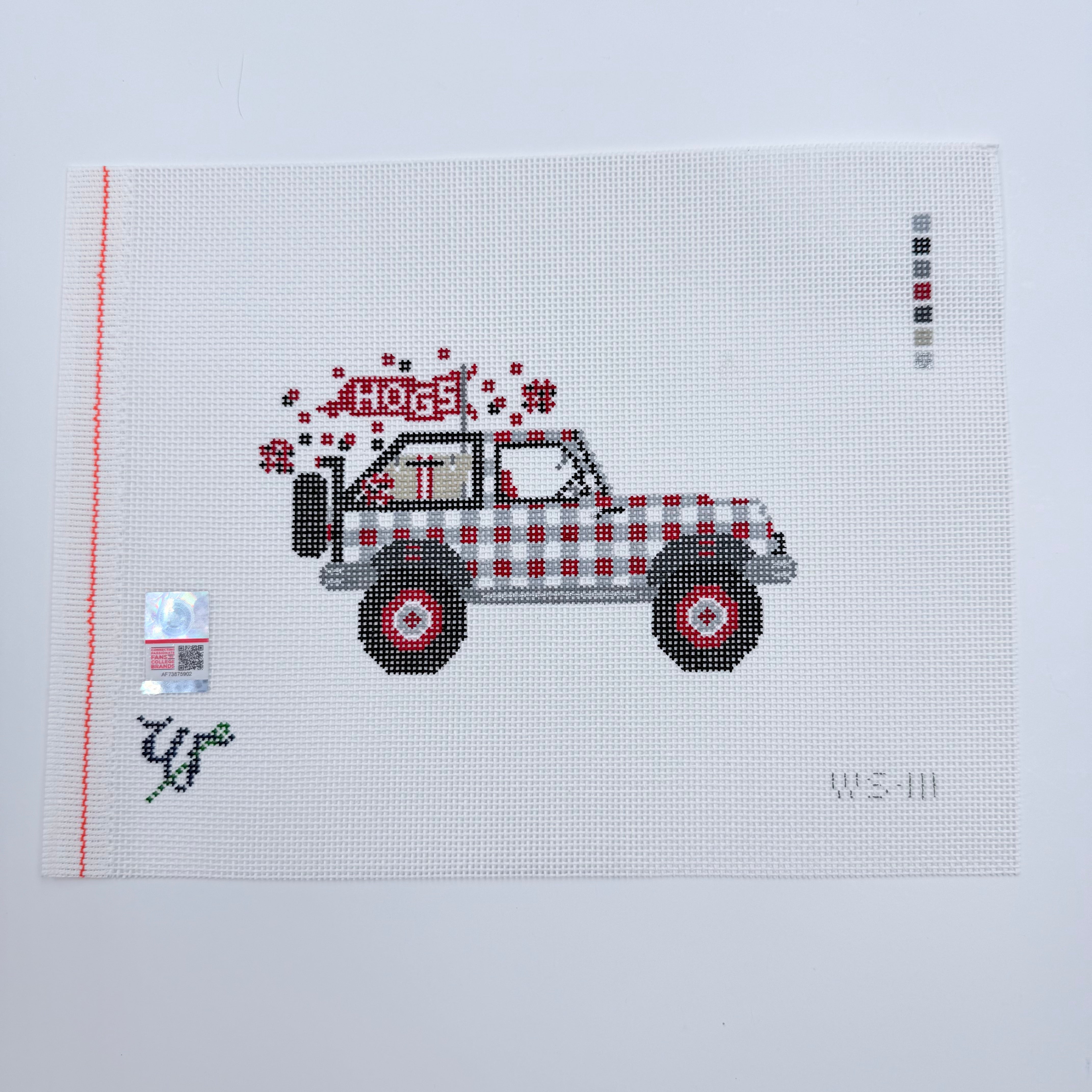 Arkansas Jeep Canvas - KC Needlepoint