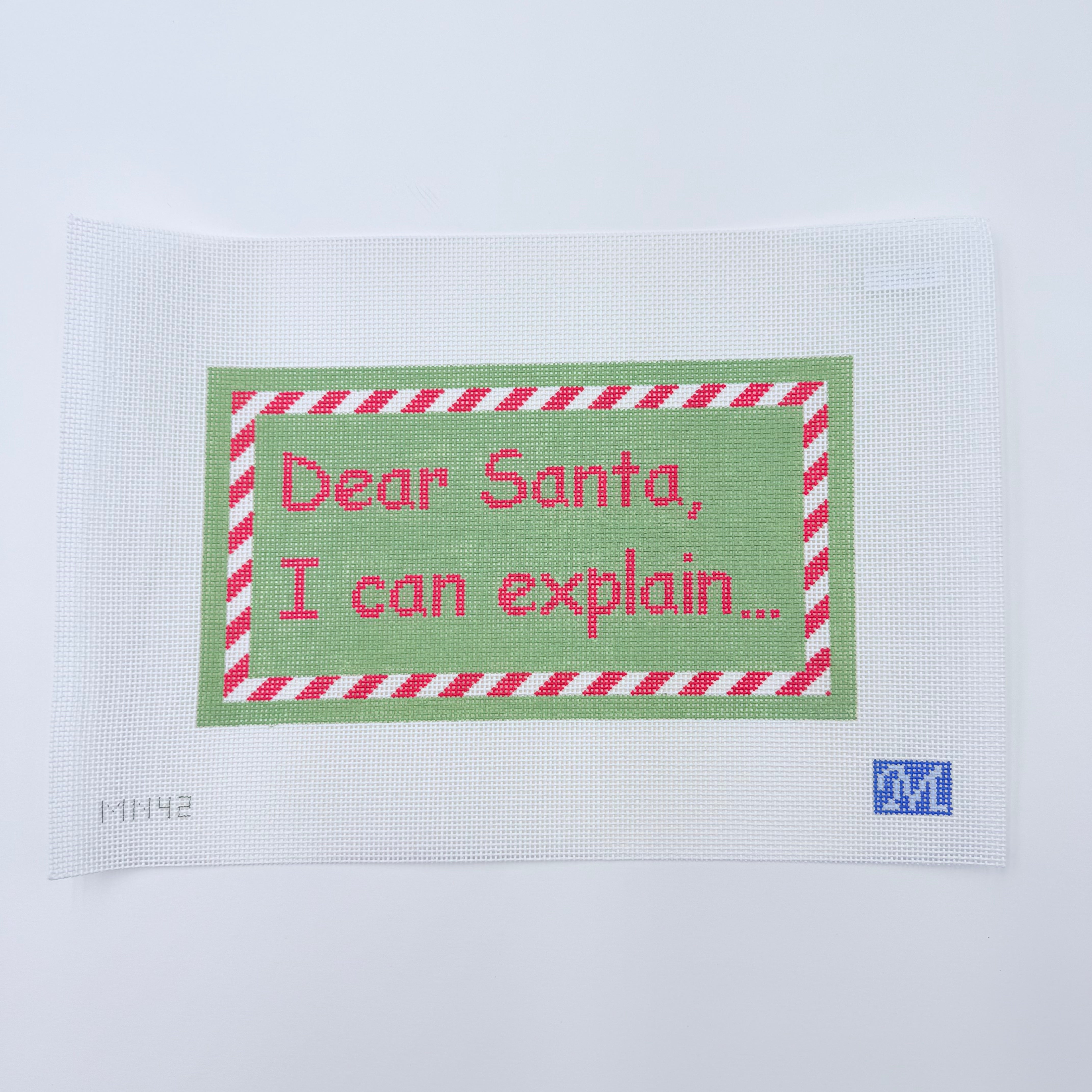Dear Santa, I Can Explain... Canvas - KC Needlepoint