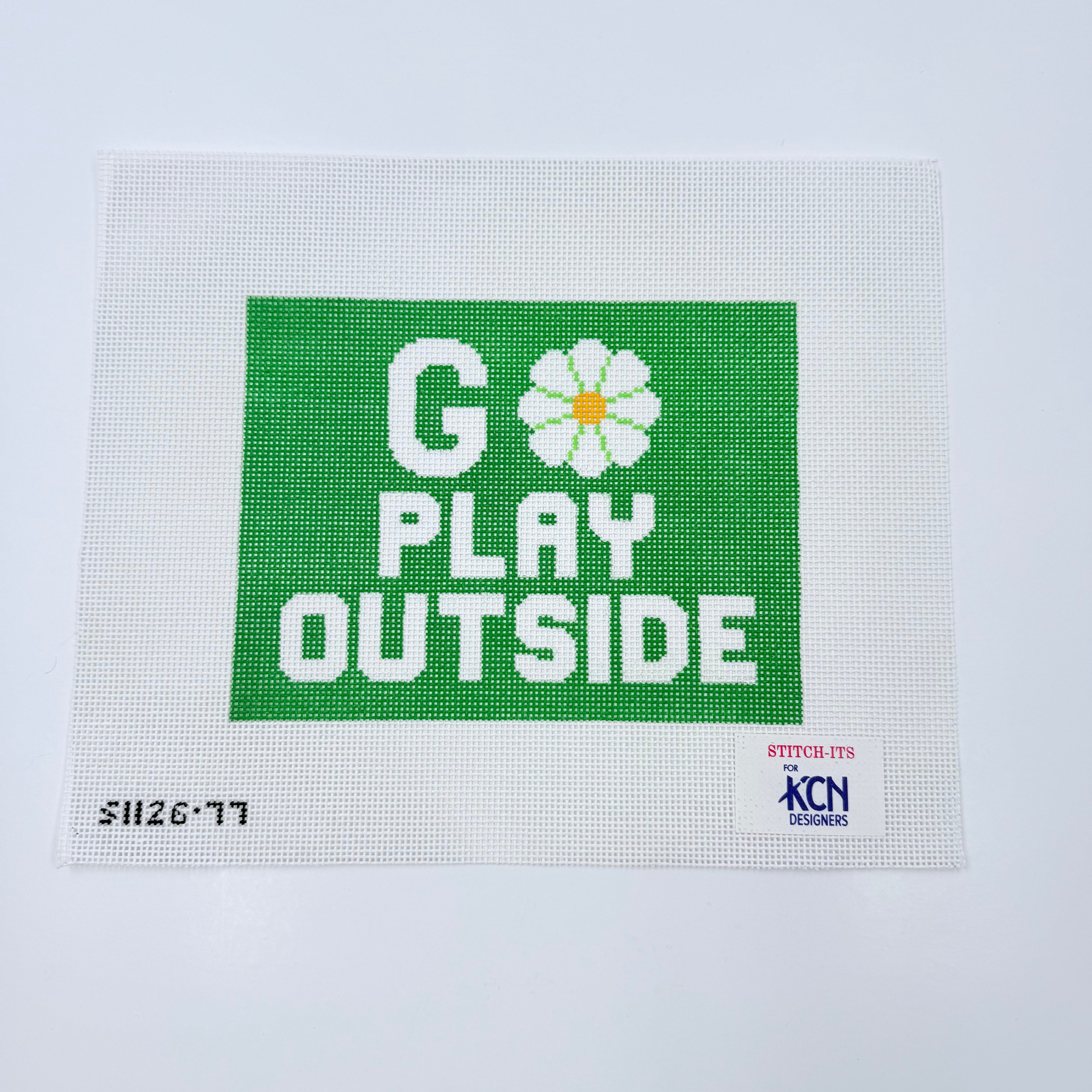 Go Play Outside Canvas - KC Needlepoint