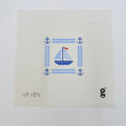 Sailboat Mini Sign Canvas - KC Needlepoint