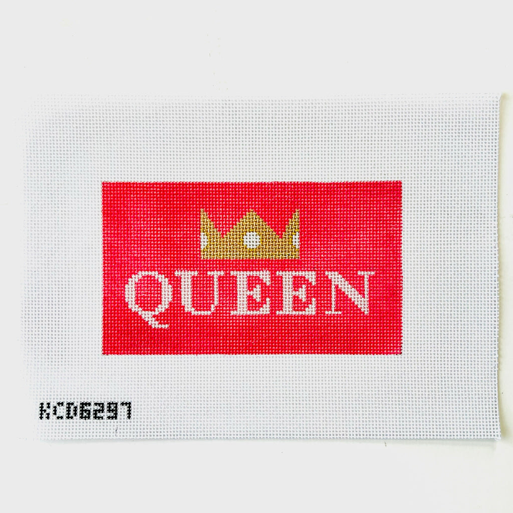 Queen Acrylic Purse Canvas - KC Needlepoint