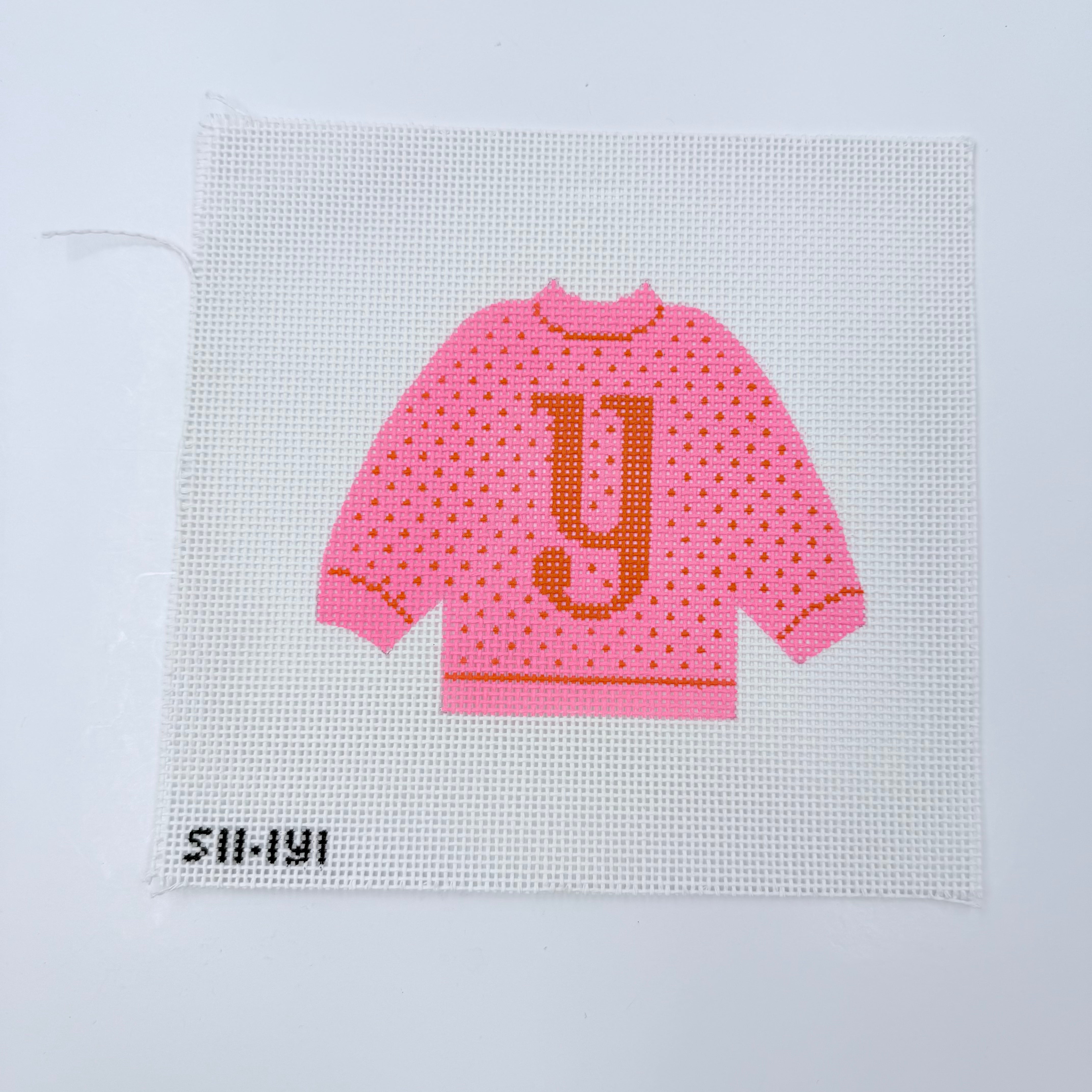 Letter Pullover- Y - KC Needlepoint
