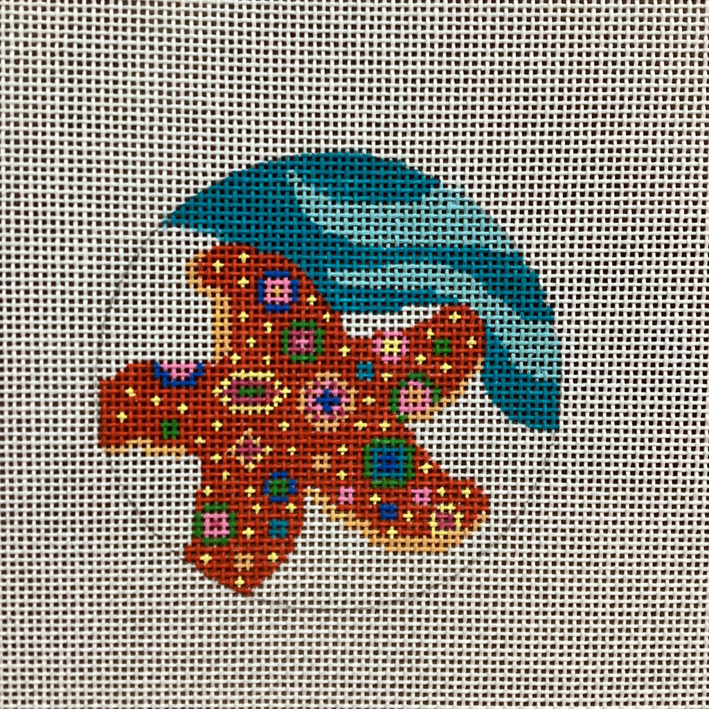 Starfish Needlepoint Canvas - KC Needlepoint