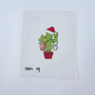 Santa Cactus Canvas - KC Needlepoint