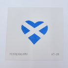 Scottish Flag Heart Canvas - KC Needlepoint