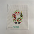 Candy Cane Squatty Santa Canvas - KC Needlepoint