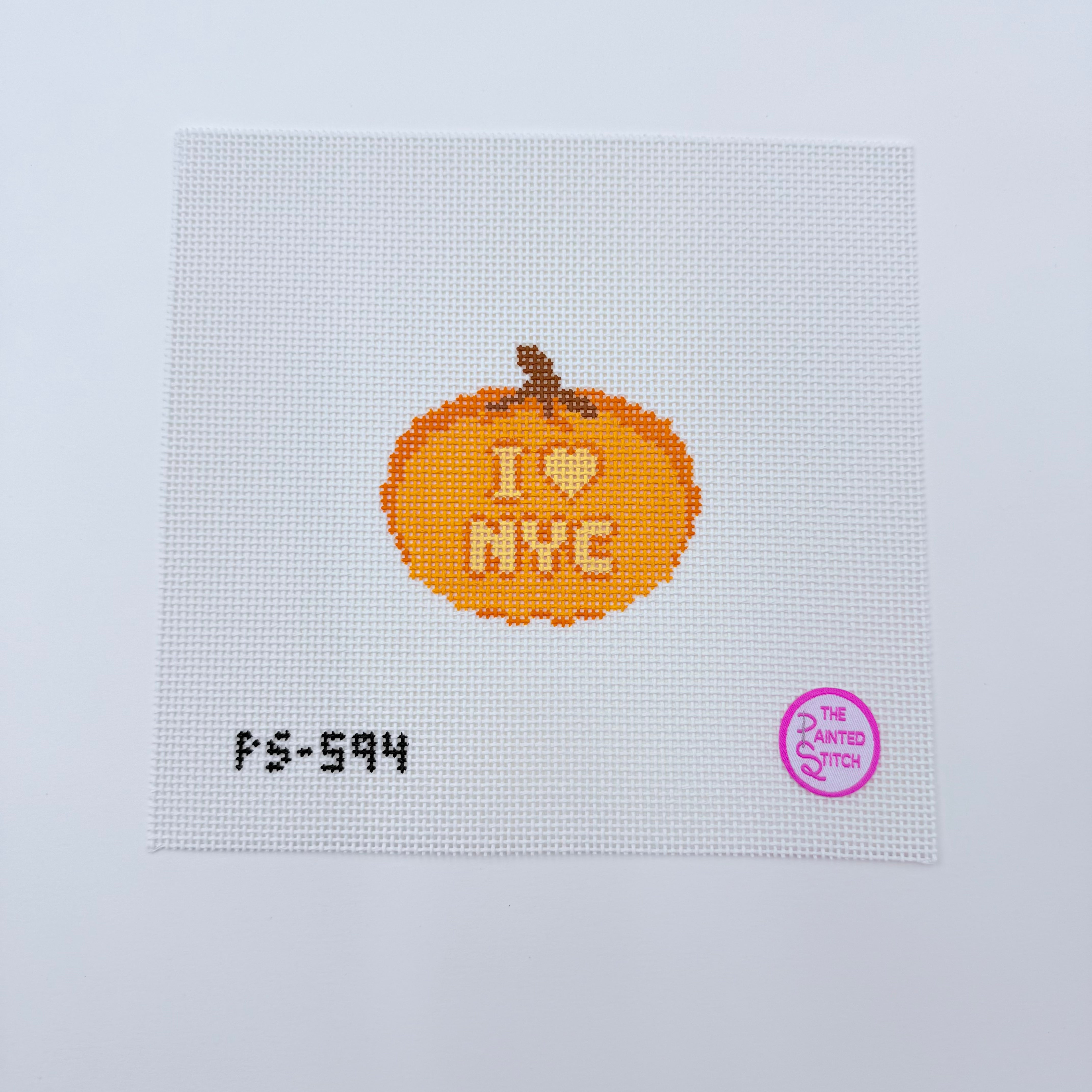 NYC Pumpkin Canvas - KC Needlepoint